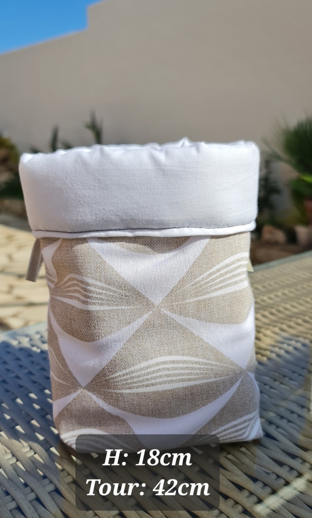 [PANIERE002] Padded basket "Sandy"