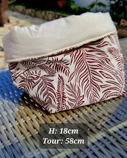 [P-FOUGERES] Padded basket "Ferns" 